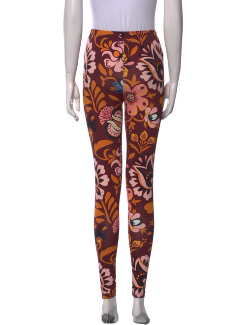 La DoubleJ Floral Print Skinny Leg Pants