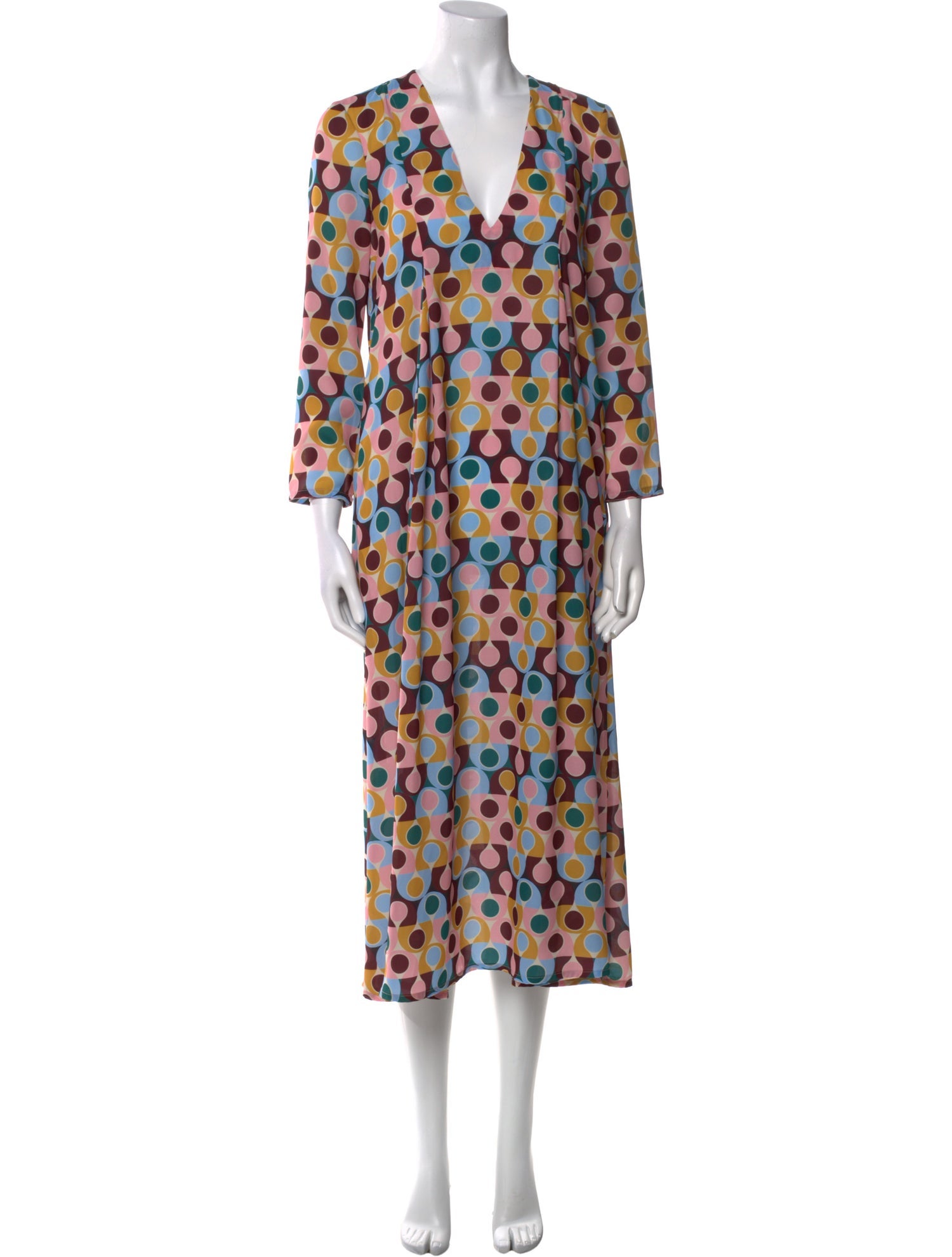 La DoubleJ Polka Dot Print Long Dress