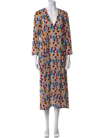 La DoubleJ Polka Dot Print Long Dress