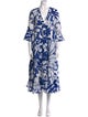 La DoubleJ Floral Print Midi Length Dress