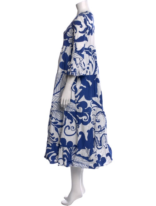 La DoubleJ Floral Print Midi Length Dress