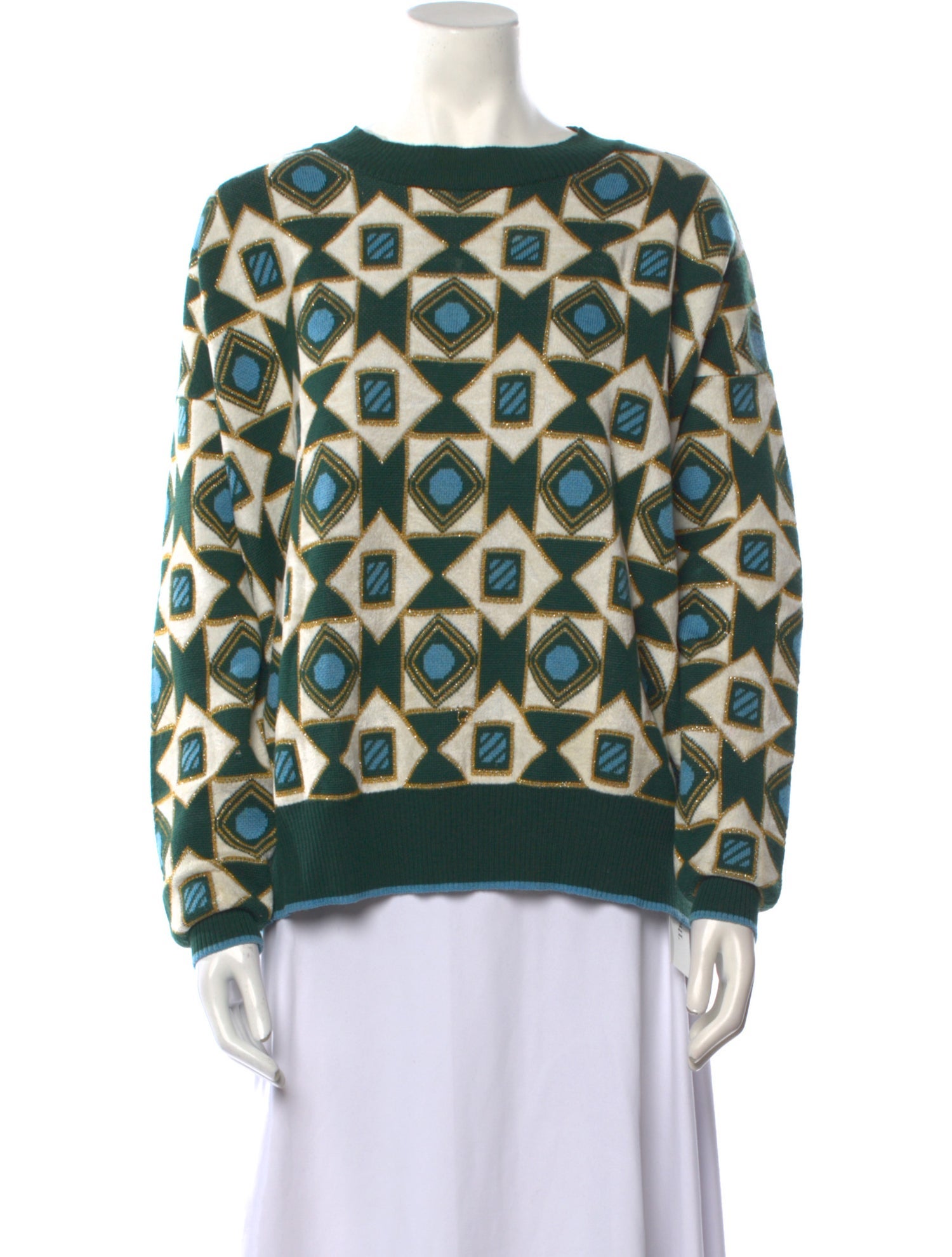 La DoubleJ Wool Printed Sweater