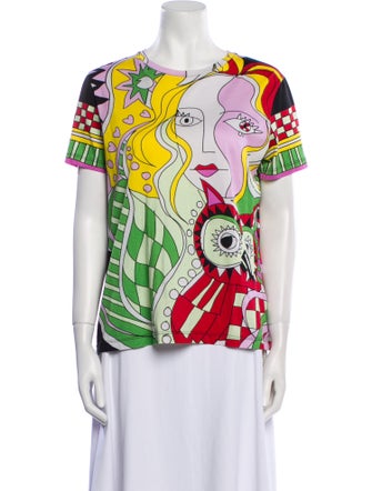 La DoubleJ Printed Crew Neck T-Shirt