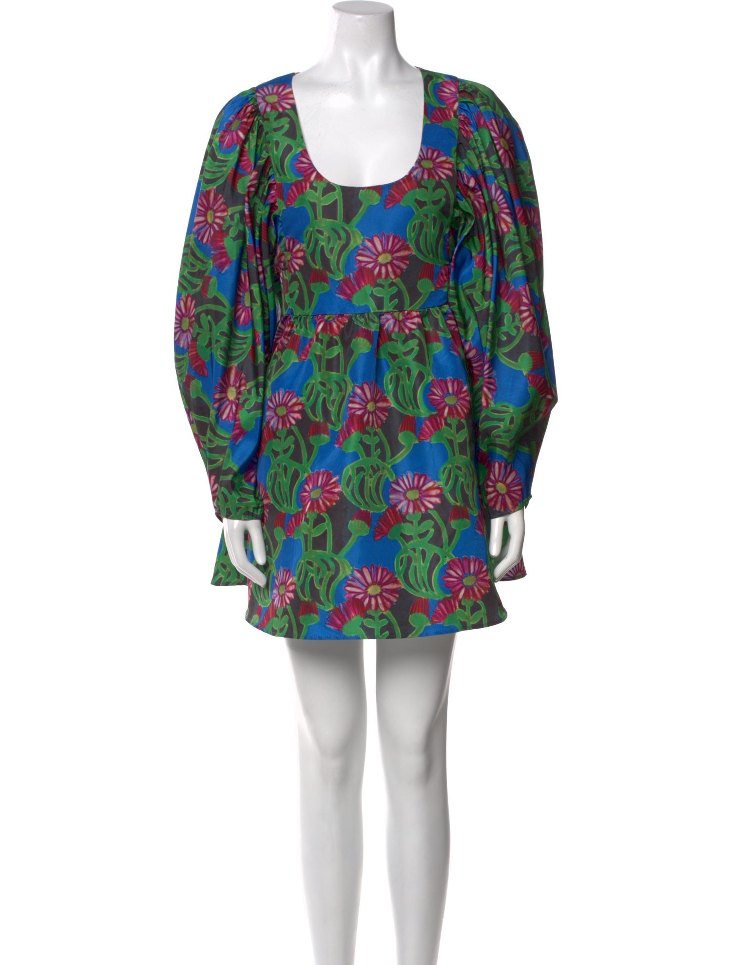 La DoubleJ Floral Print Mini Dress