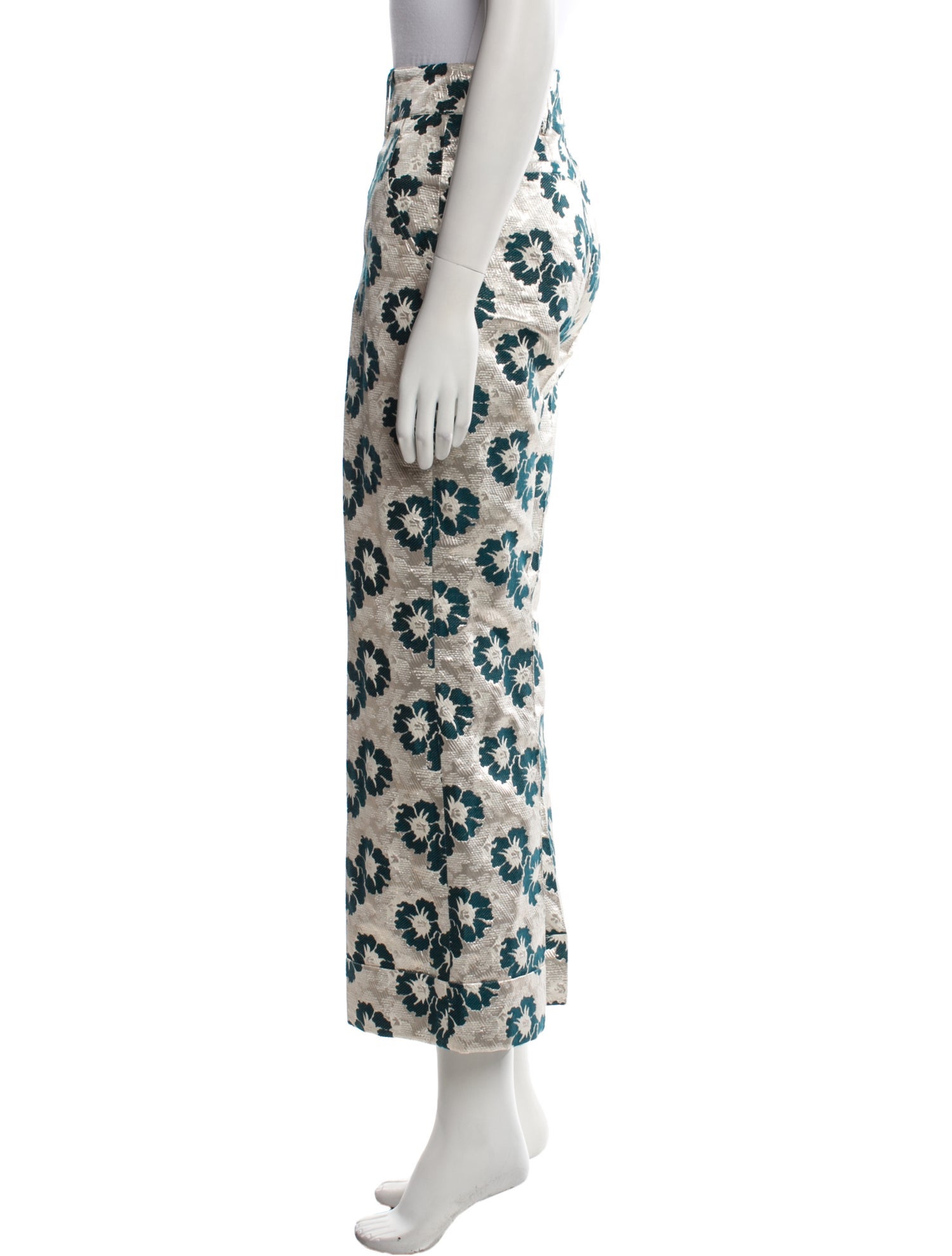 La DoubleJ Floral Print Wide Leg Pants