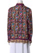 La DoubleJ Silk Printed Button-Up Top