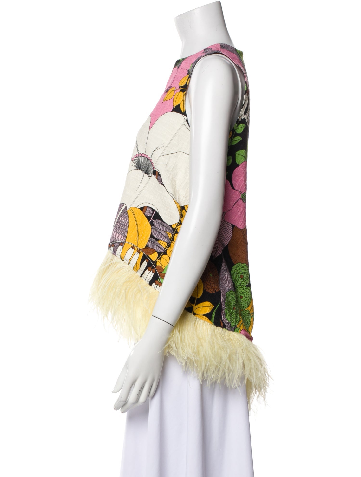 La DoubleJ Floral Print Crew Neck Top