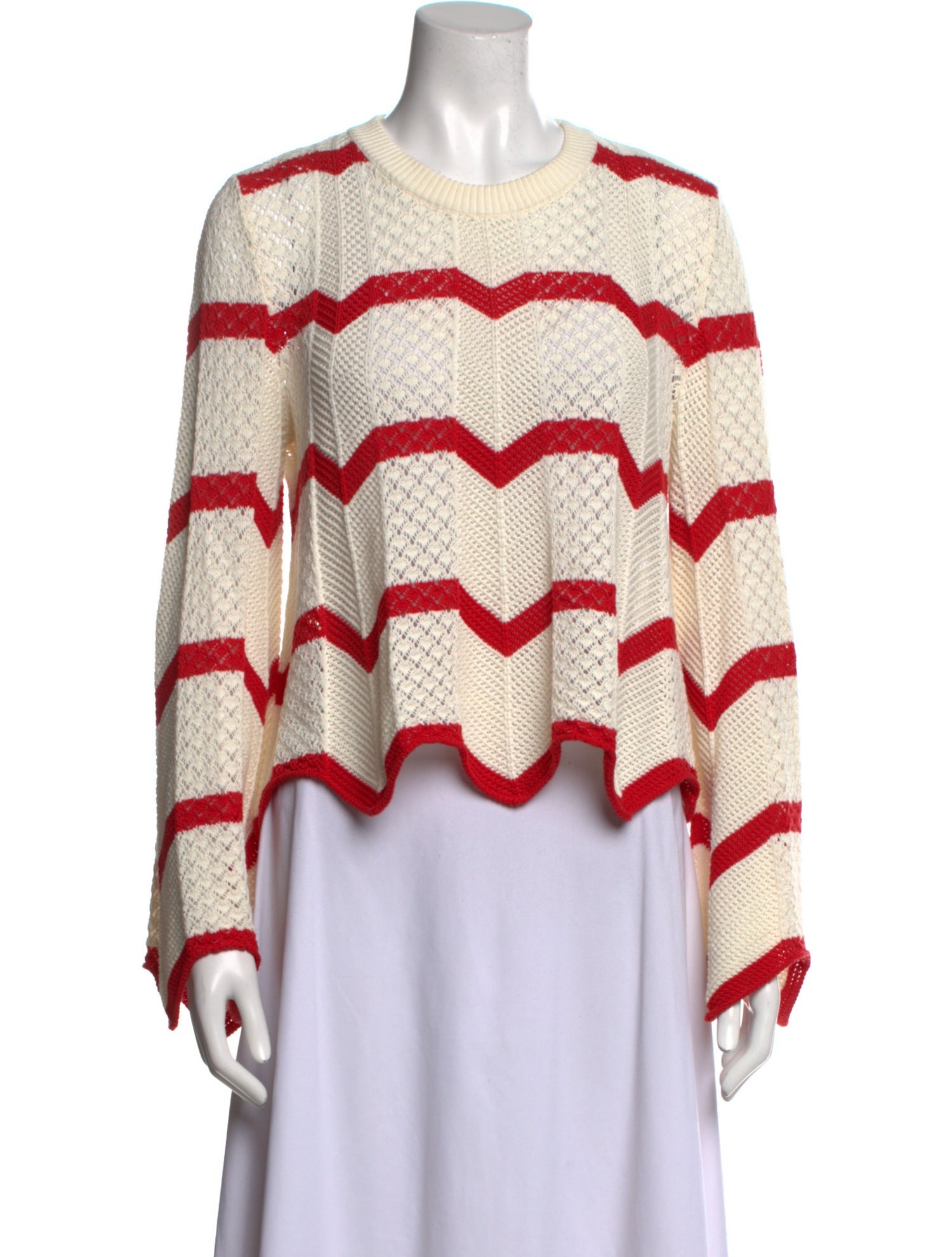 La DoubleJ Striped Crew Neck Sweater