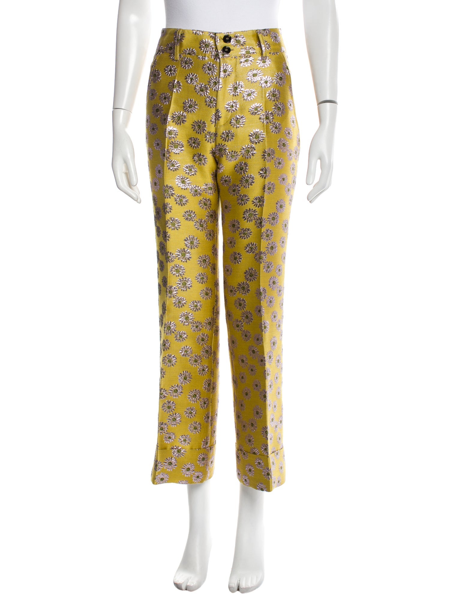 La DoubleJ Floral Print Wide Leg Pants