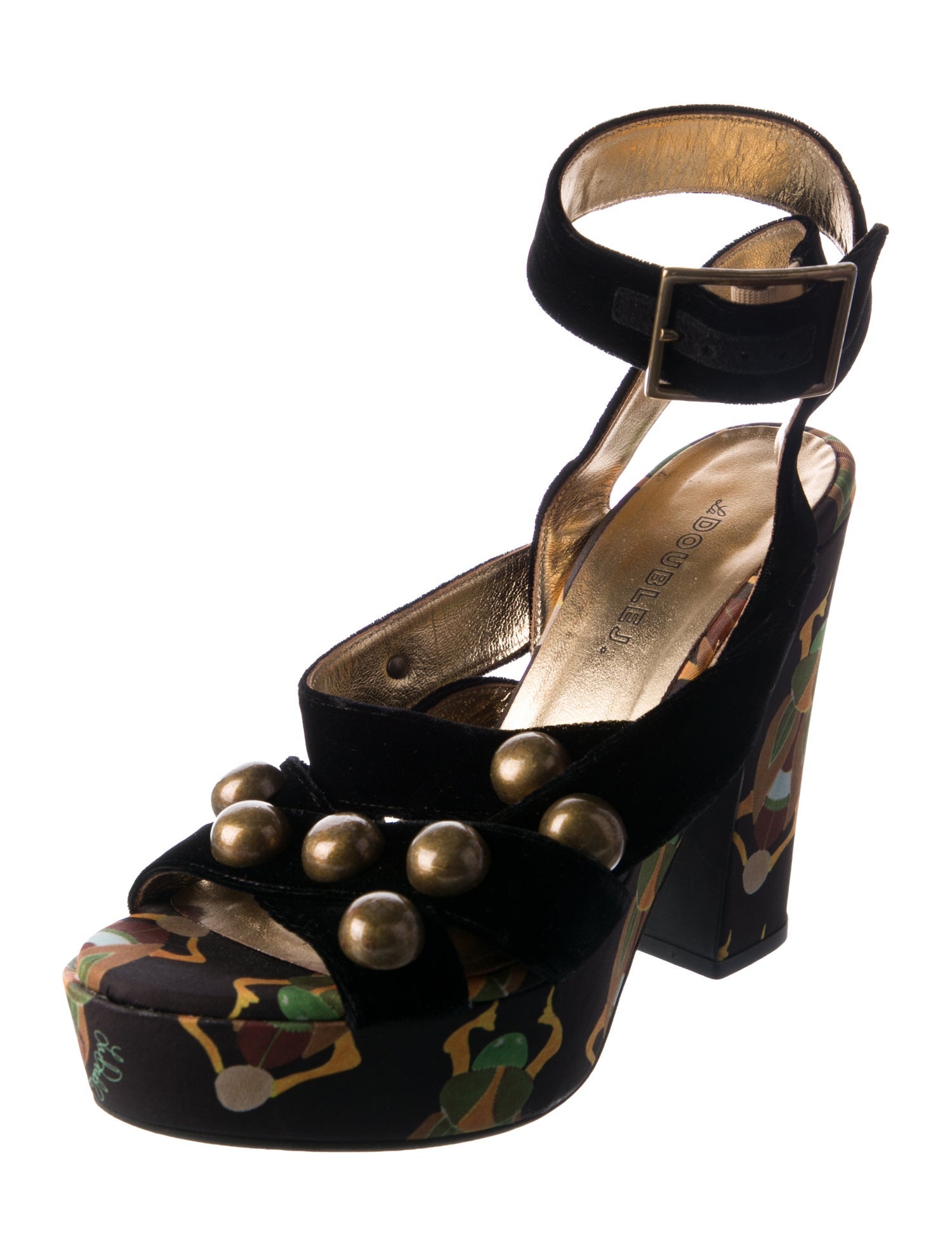 La DoubleJ Printed Sandals