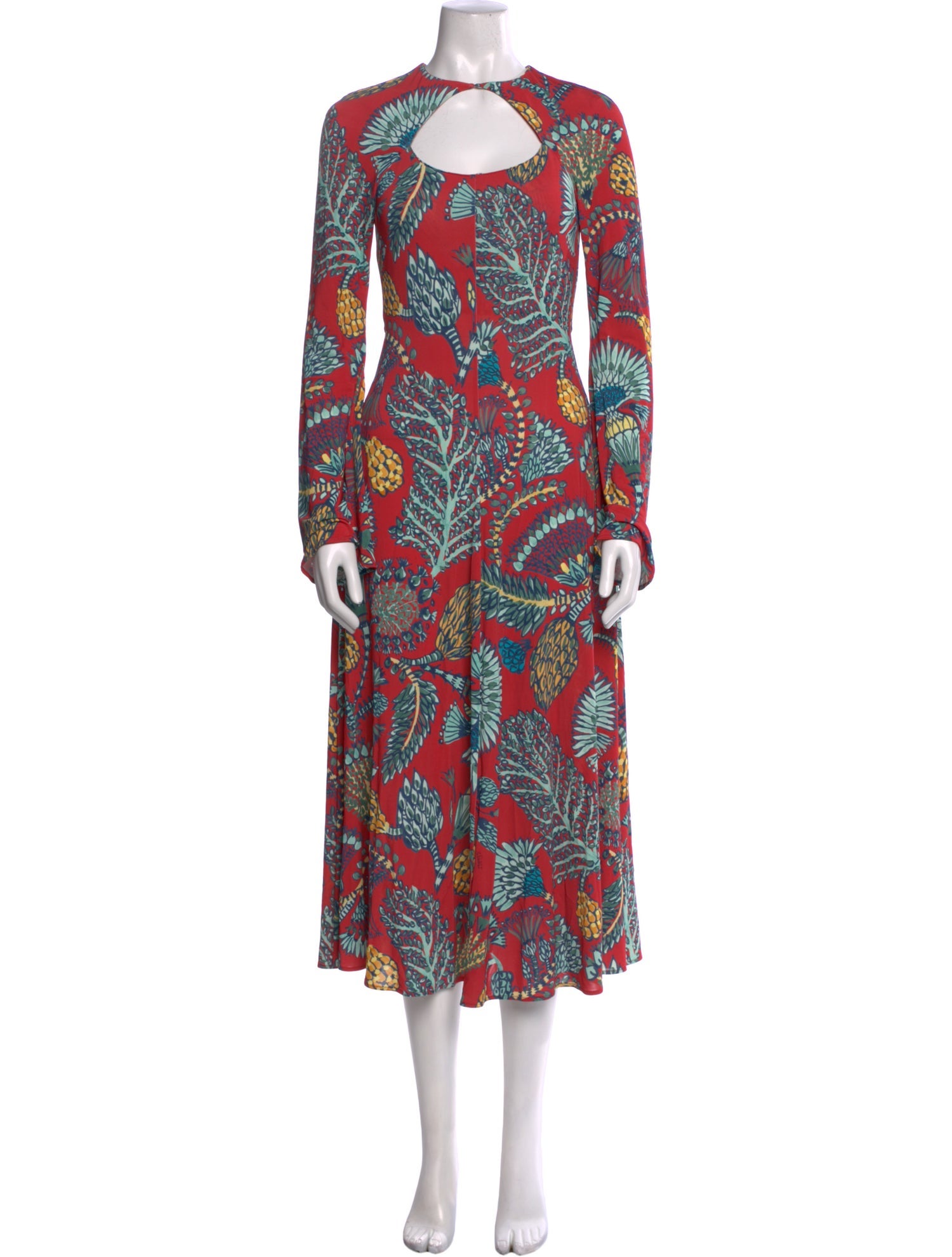 La DoubleJ Printed Midi Length Dress
