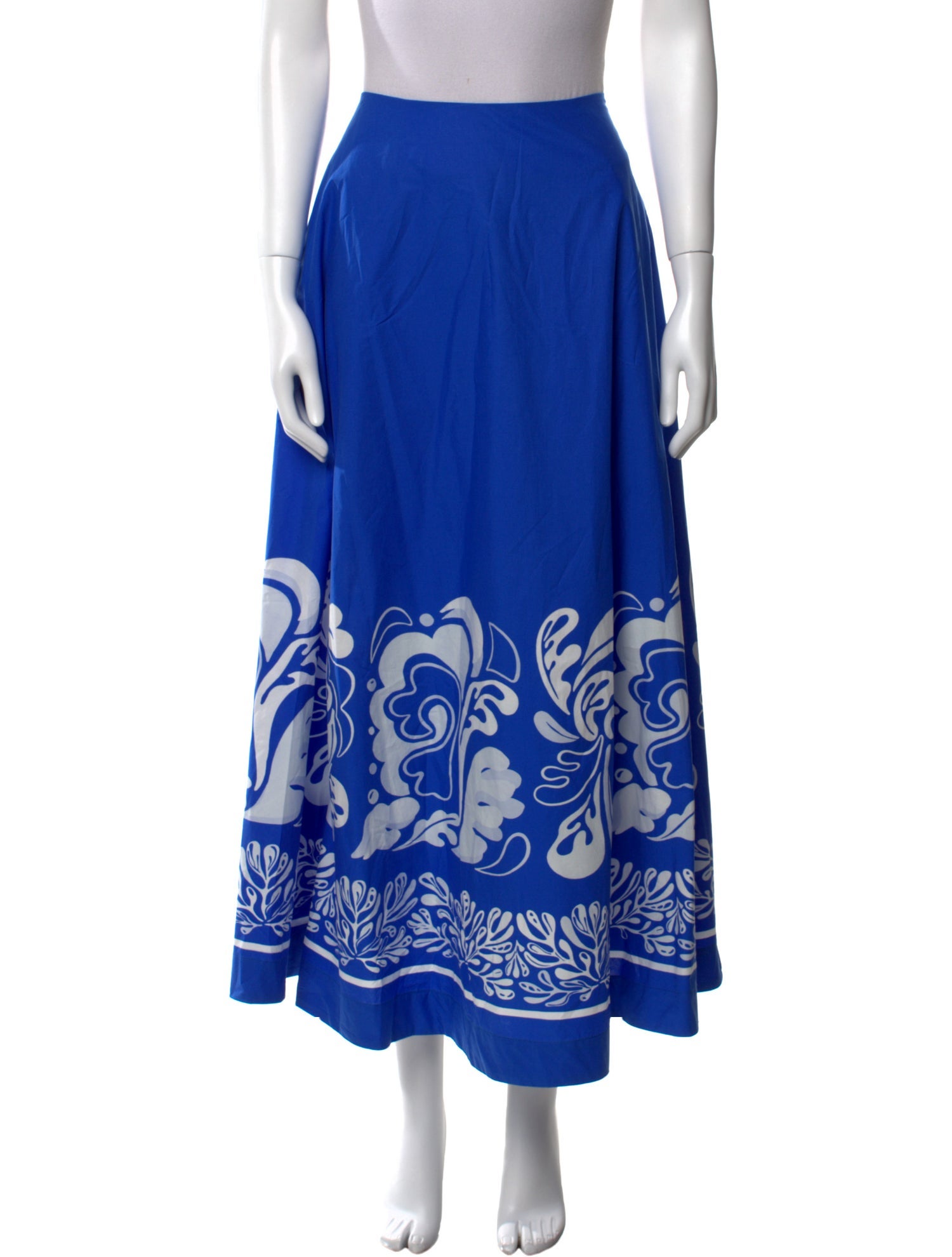 La DoubleJ Graphic Print Midi Length Skirt