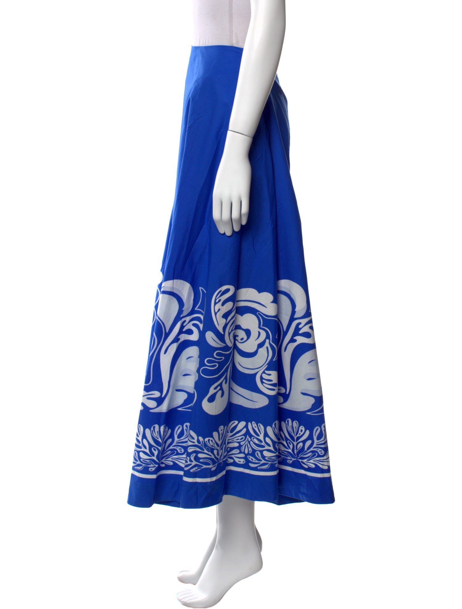 La DoubleJ Graphic Print Midi Length Skirt