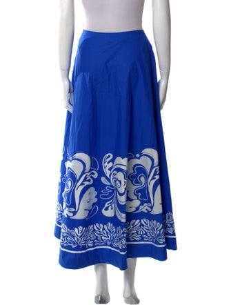 La DoubleJ Graphic Print Midi Length Skirt