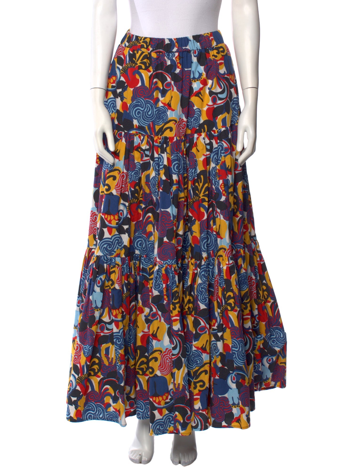 La DoubleJ Printed Midi Length Skirt