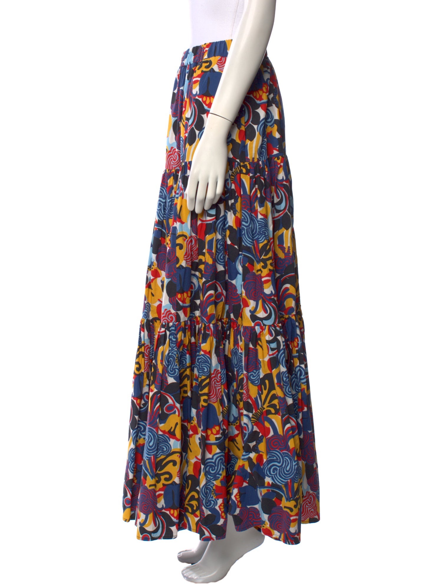 La DoubleJ Printed Midi Length Skirt