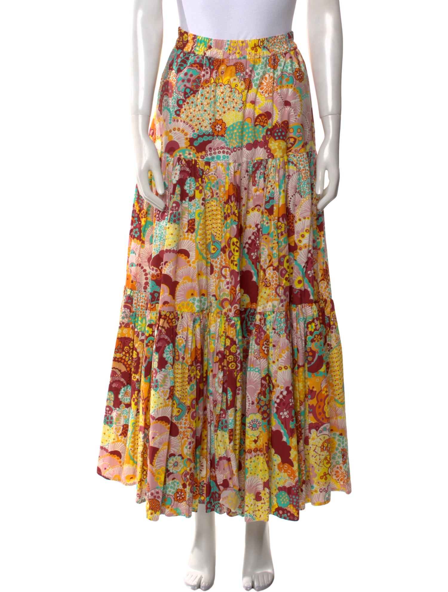 La DoubleJ Floral Print Long Skirt