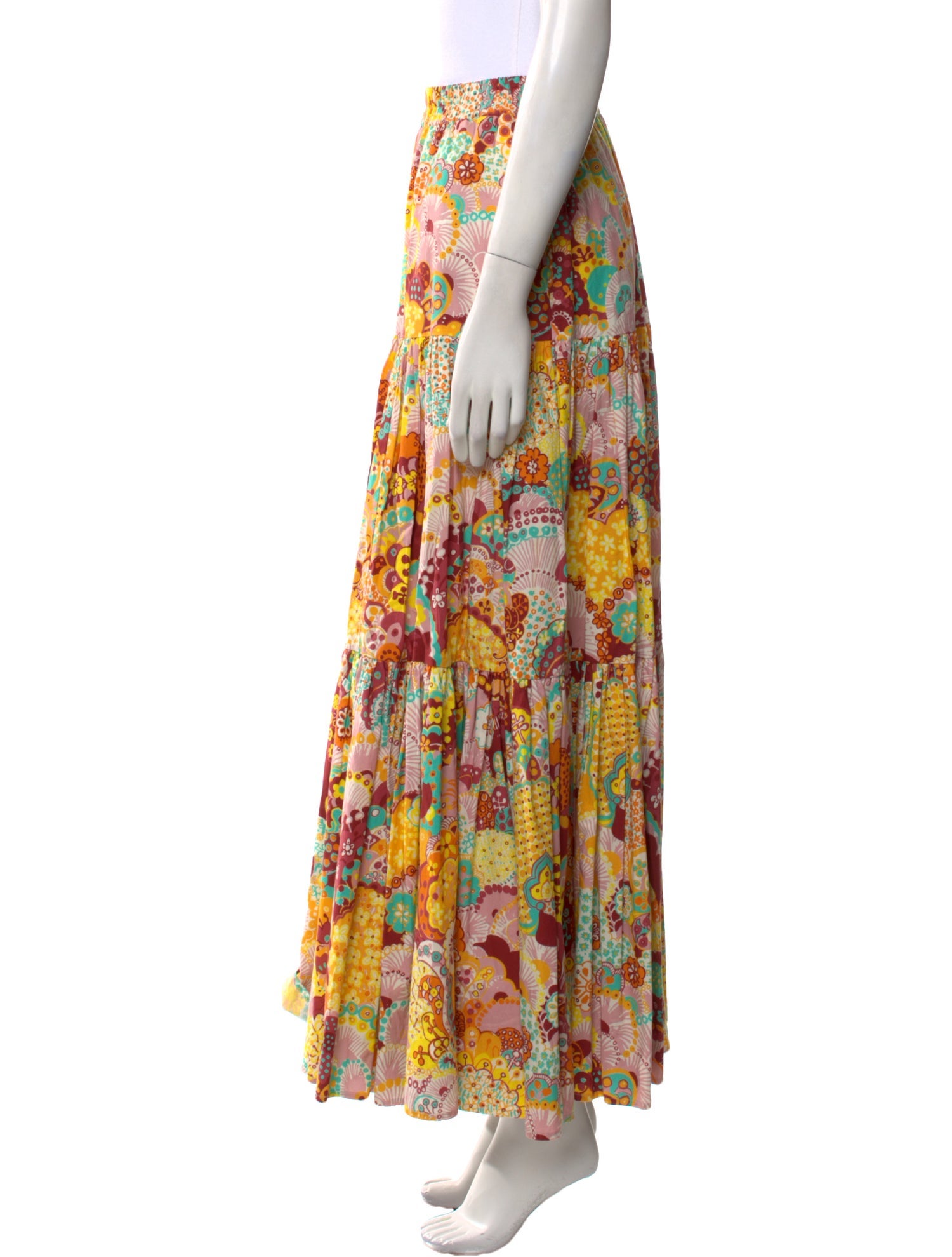 La DoubleJ Floral Print Long Skirt