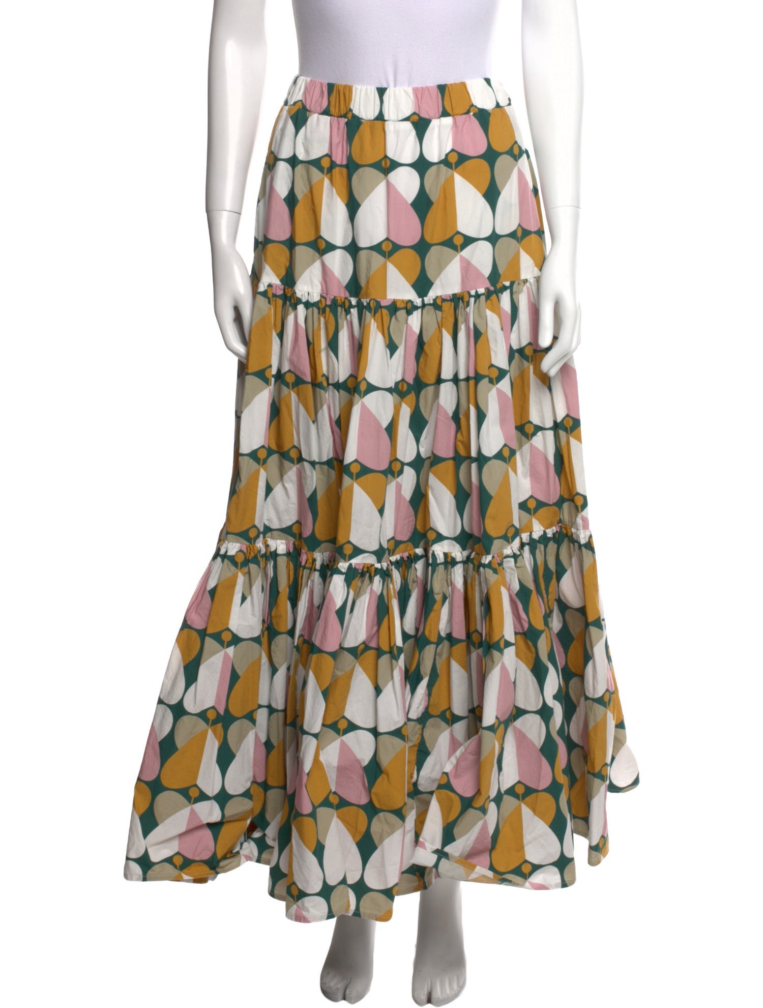La DoubleJ Printed Midi Length Skirt