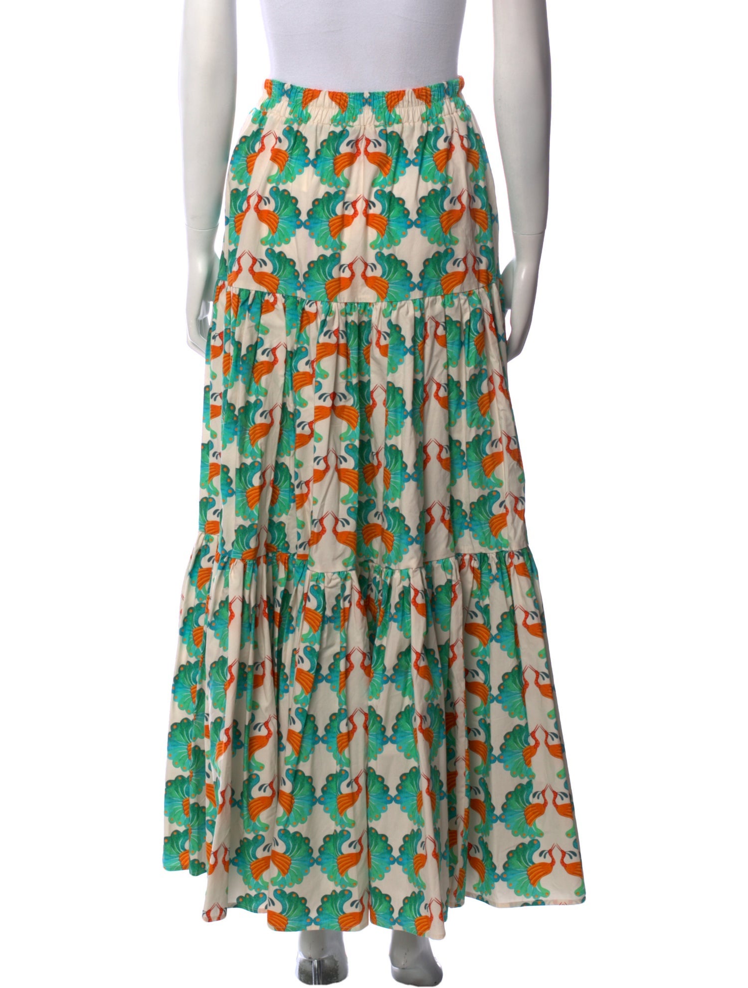 La DoubleJ Printed Midi Length Skirt