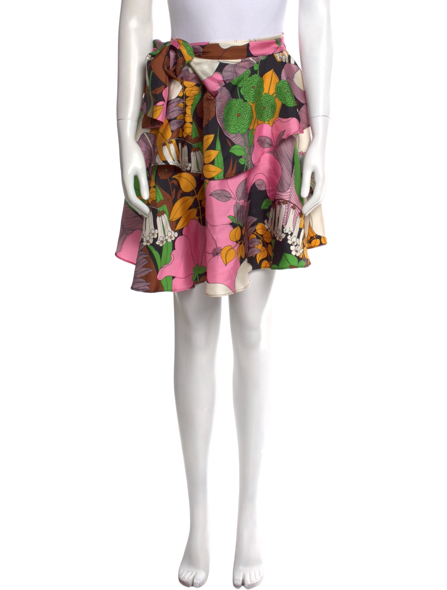 La DoubleJ Silk Mini Skirt