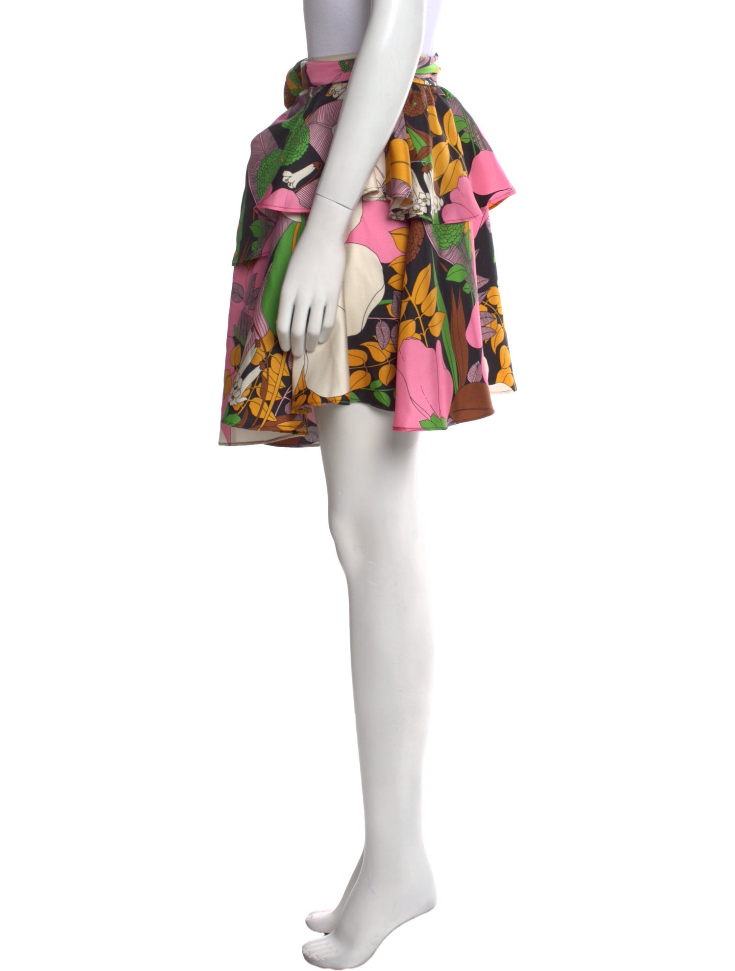 La DoubleJ Silk Mini Skirt