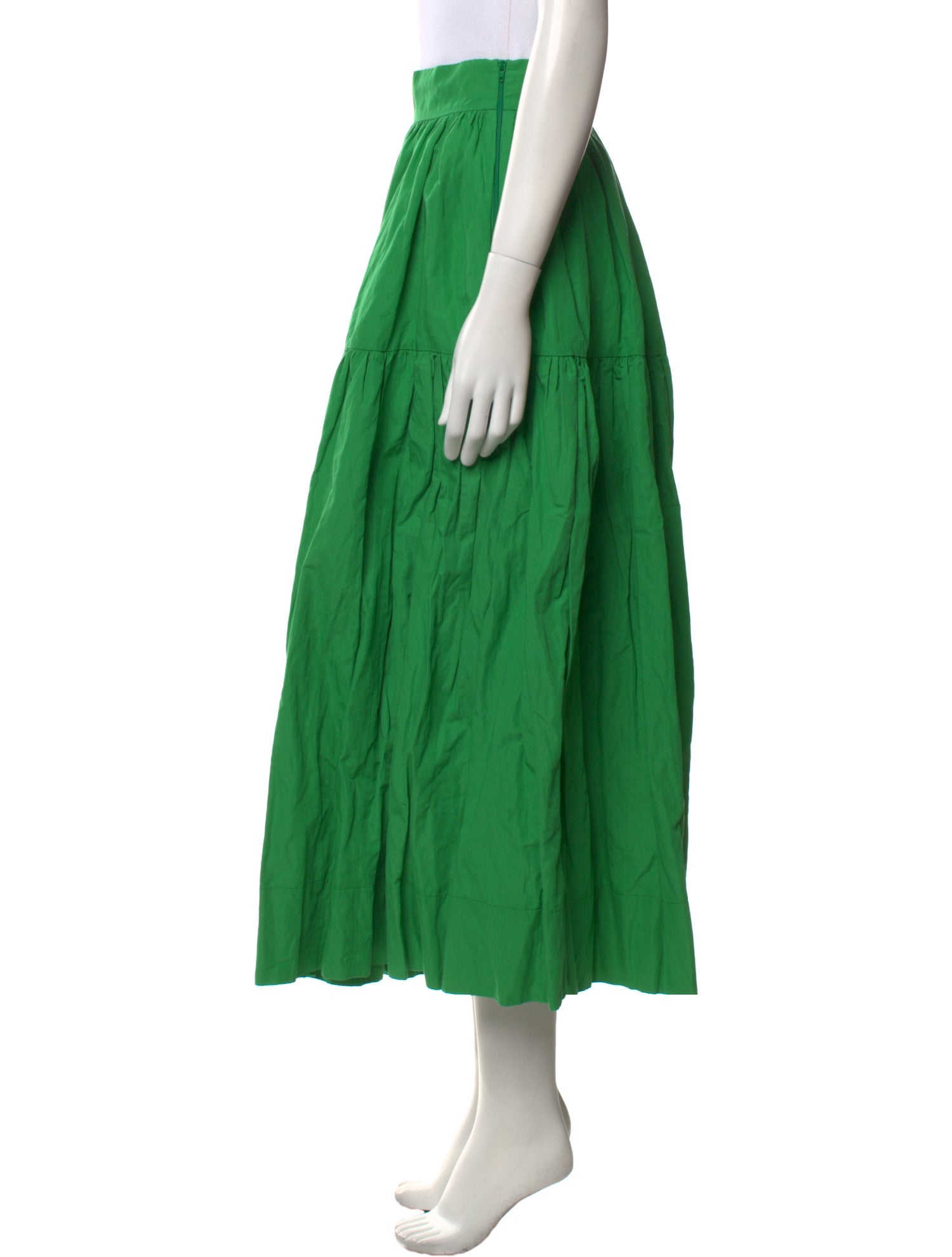 La DoubleJ Ruffle Embellishment Midi Length Skirt