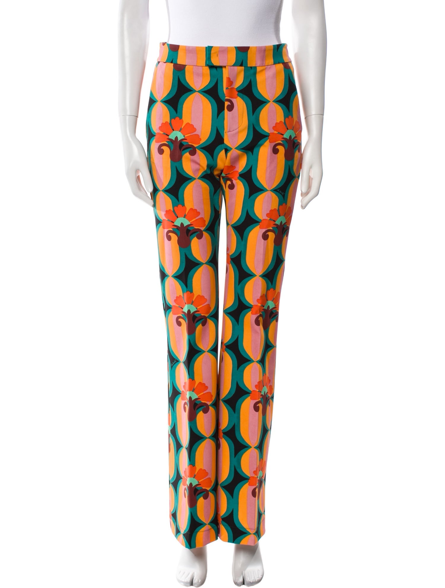 La DoubleJ Floral Print Wide Leg Pants