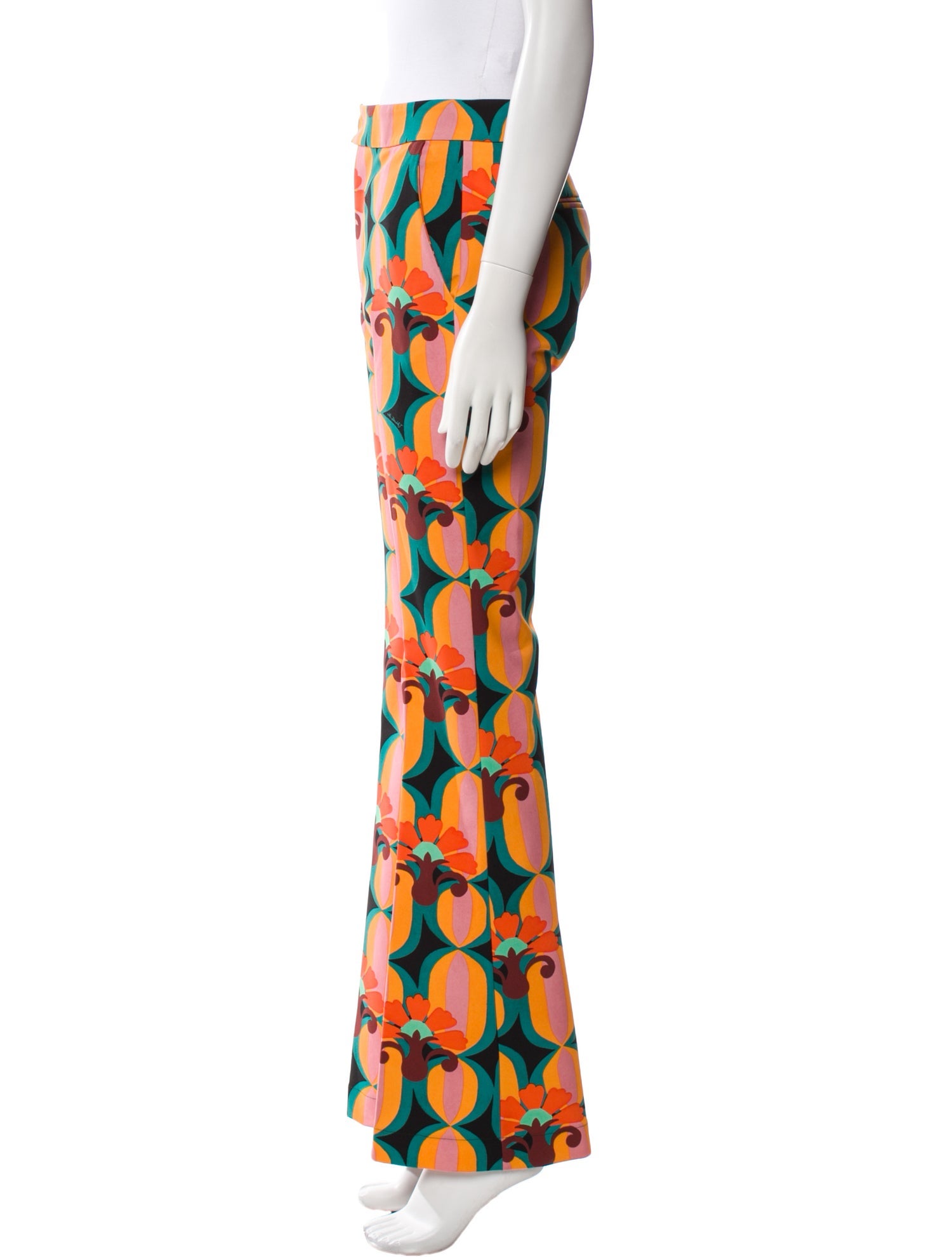 La DoubleJ Floral Print Wide Leg Pants