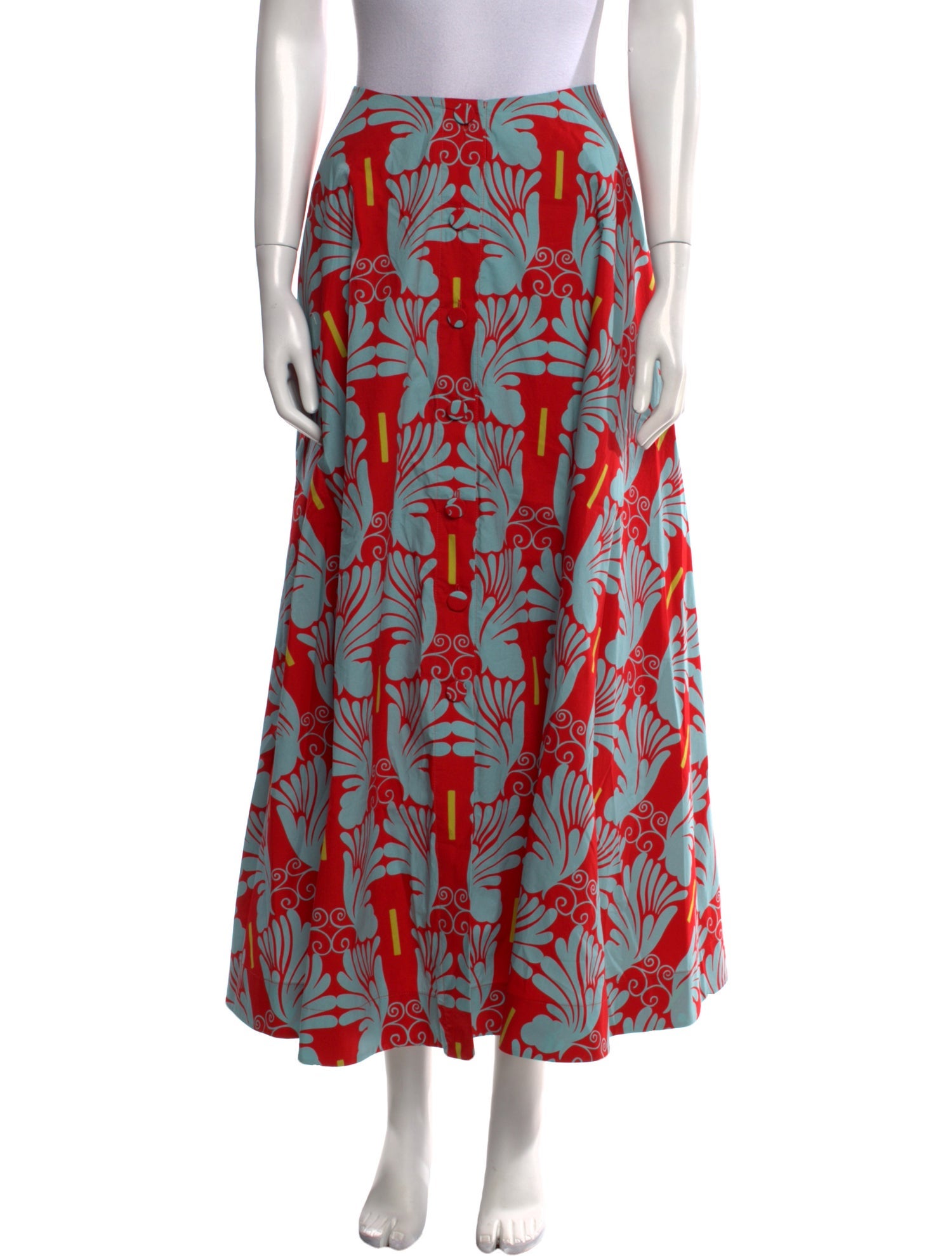 La DoubleJ Printed Midi Length Skirt