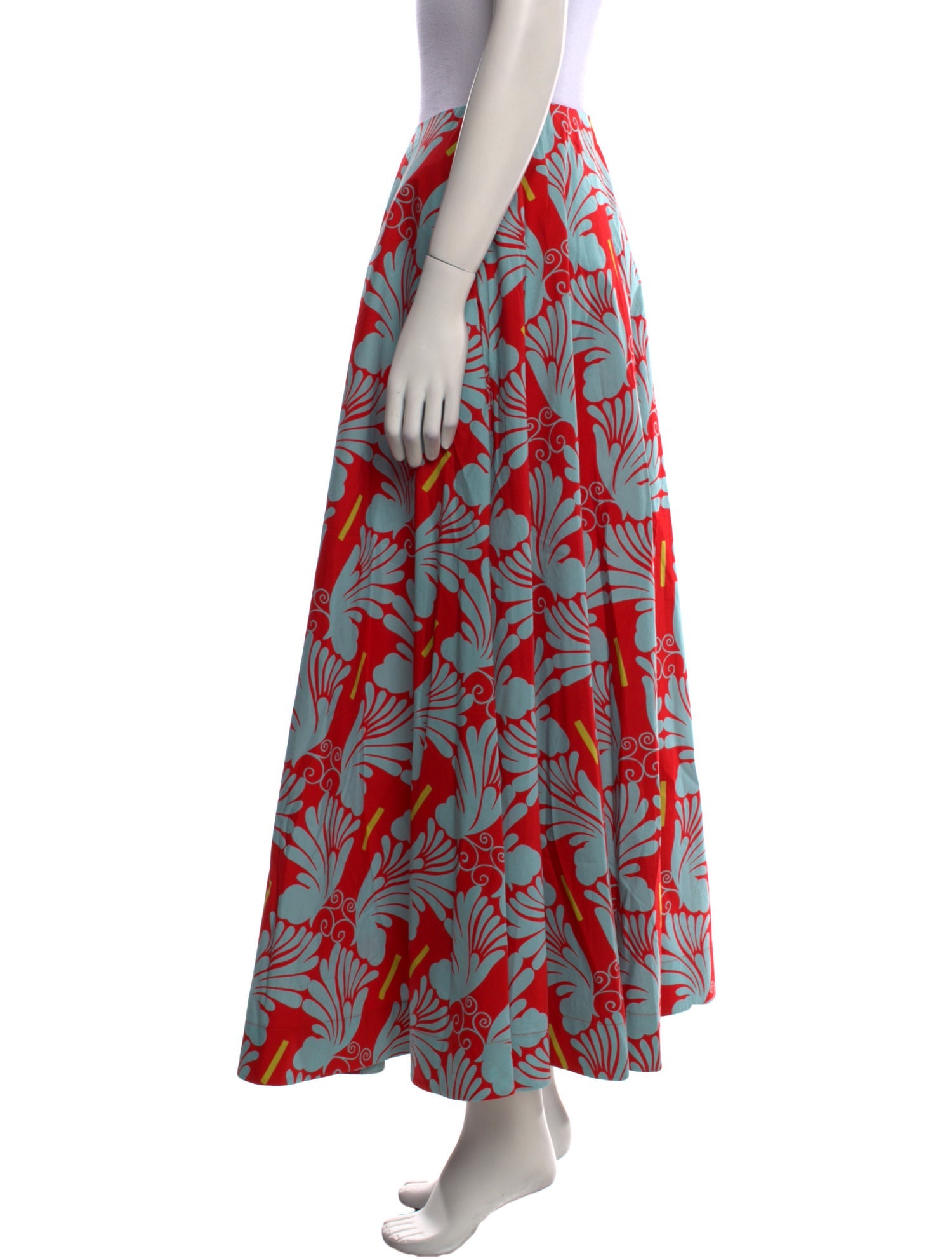 La DoubleJ Printed Midi Length Skirt