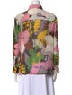La DoubleJ Floral Print Long Sleeve Button-Up Top