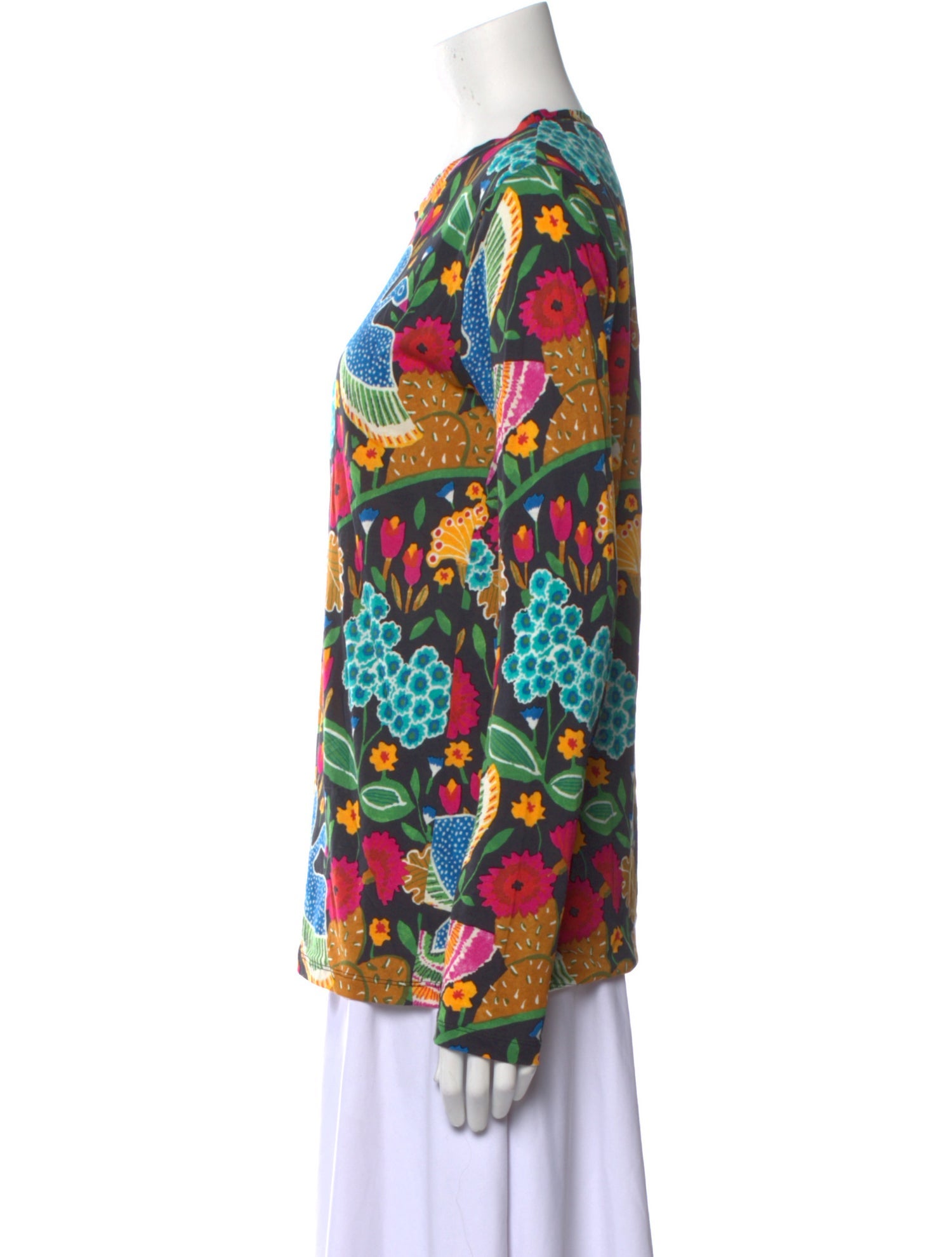 La DoubleJ Printed Crew Neck Blouse