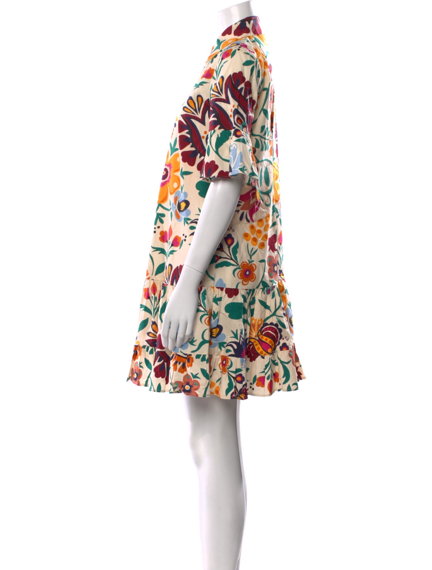 La DoubleJ Floral Print Mini Dress