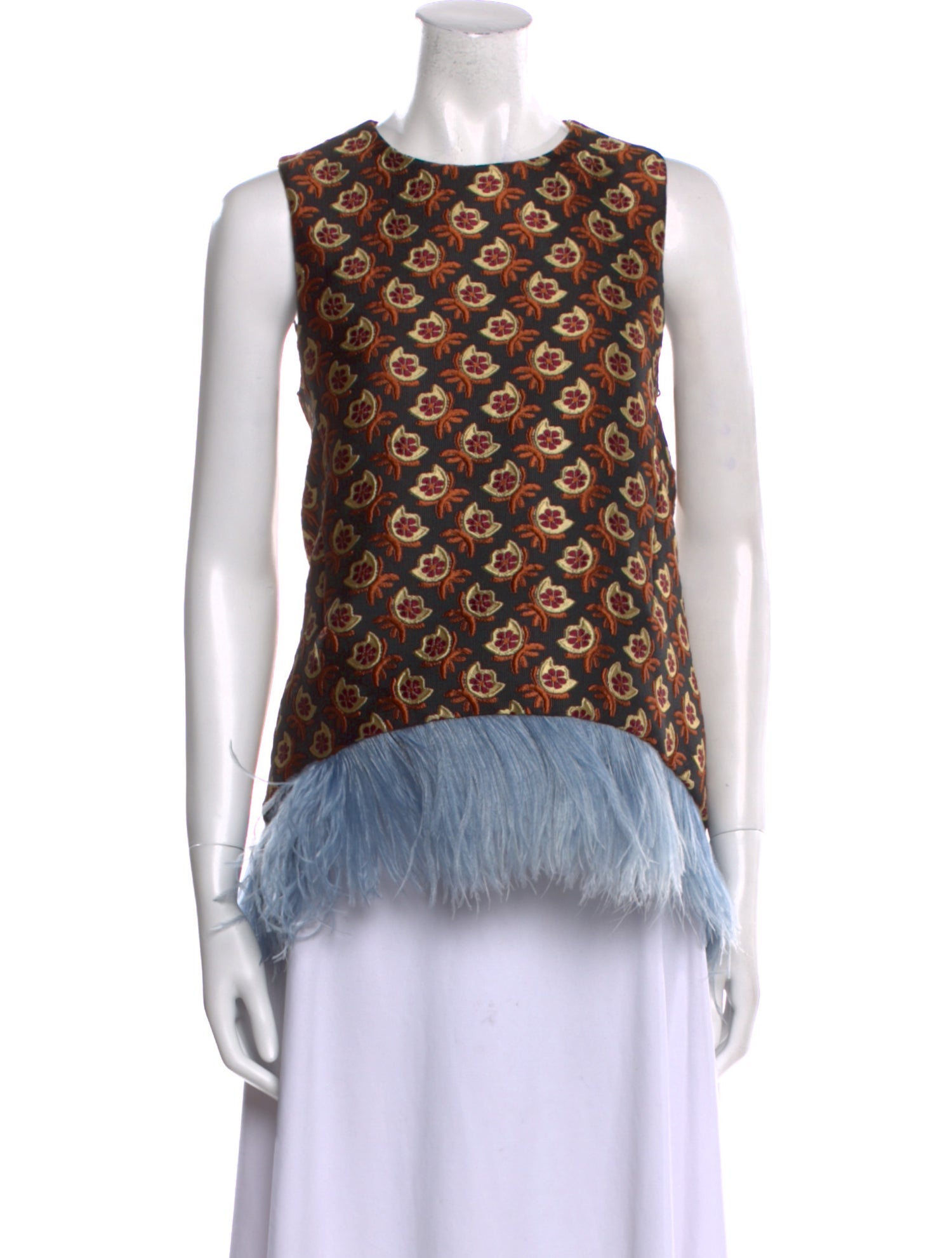 La DoubleJ Printed Crew Neck Top