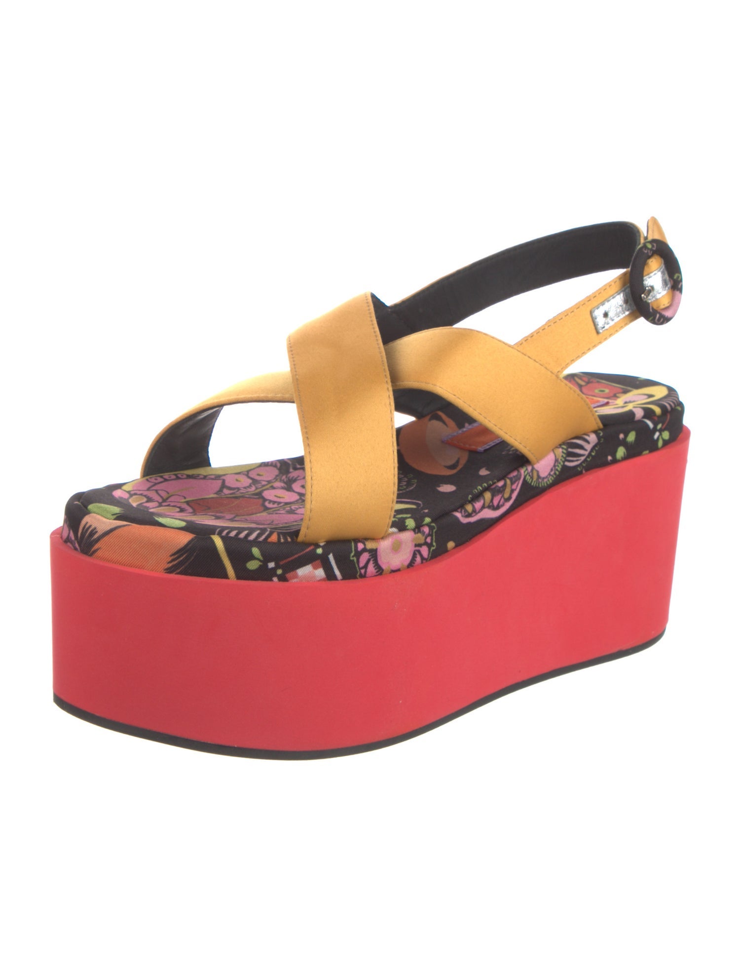 La DoubleJ Satin Slingback Sandals