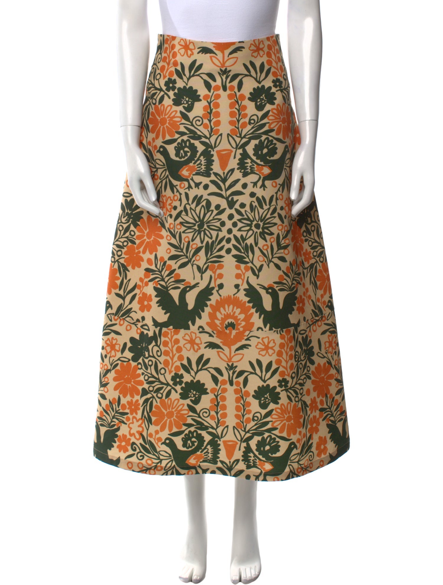 La DoubleJ Wool Midi Length Skirt