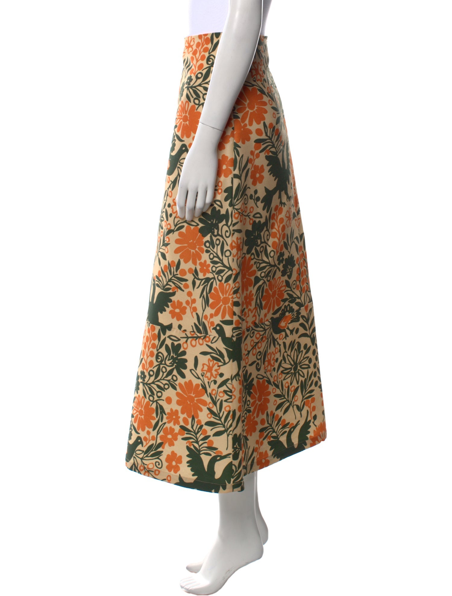 La DoubleJ Wool Midi Length Skirt