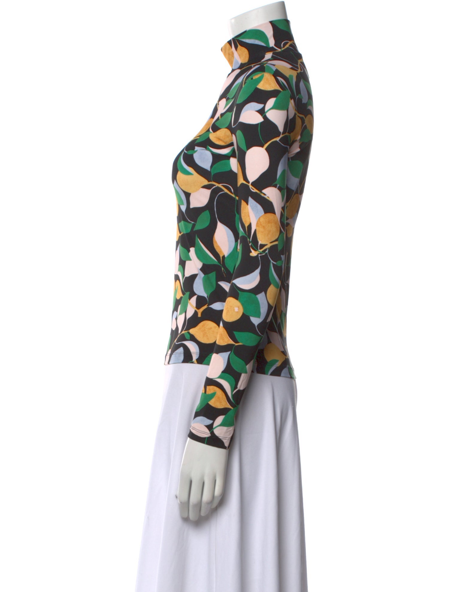 La DoubleJ Printed Mock Neck Sweatshirt