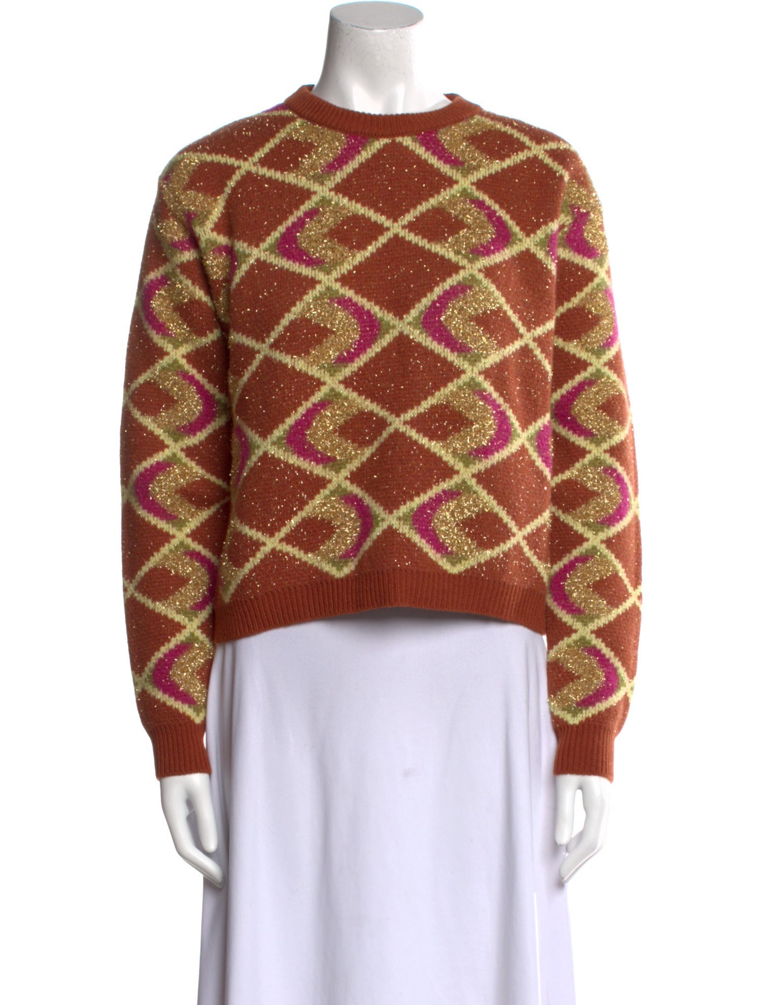 La DoubleJ Printed Crew Neck Sweater