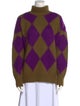 La DoubleJ Printed Turtleneck Sweater
