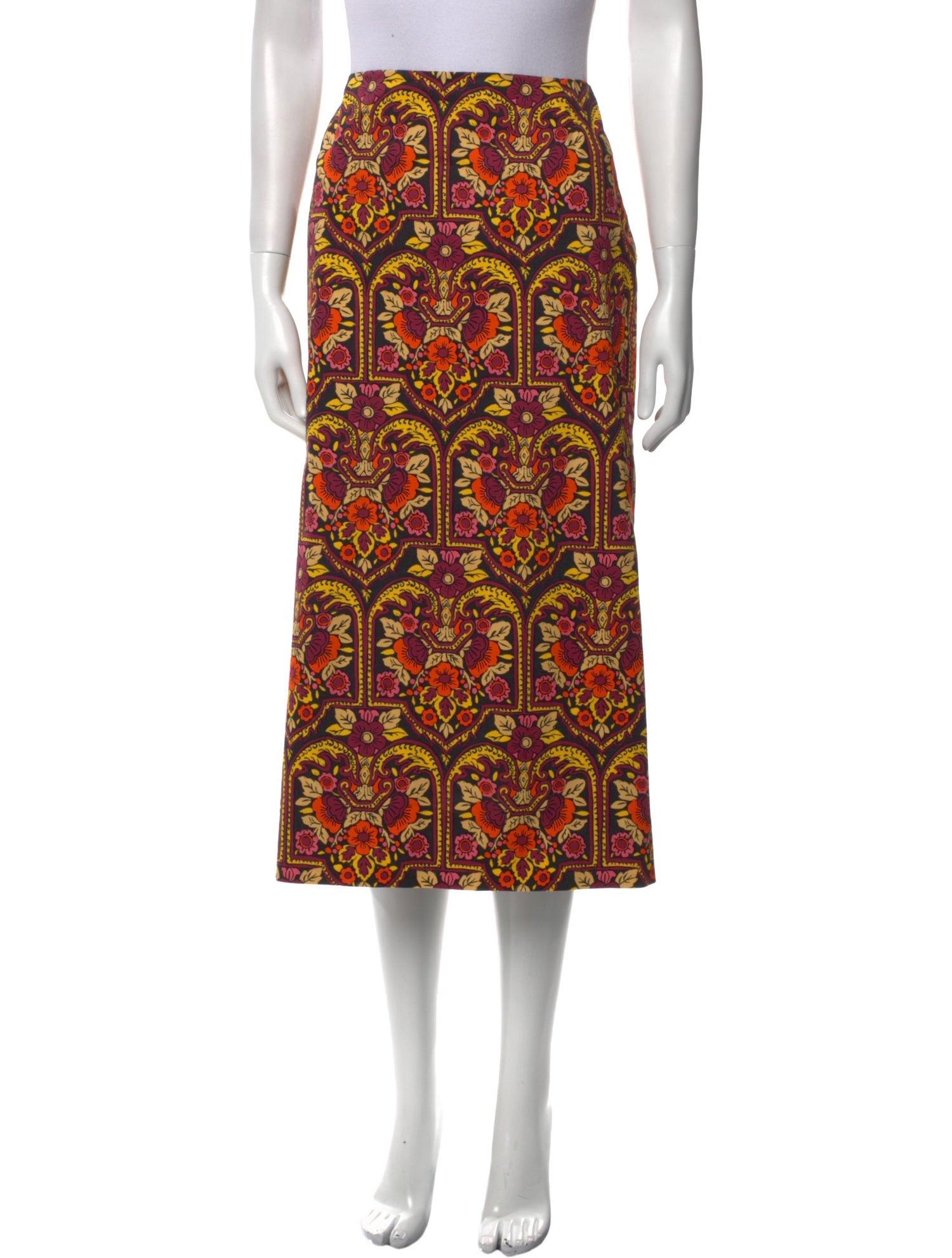 La DoubleJ Floral Print Midi Length Skirt w/ Tags