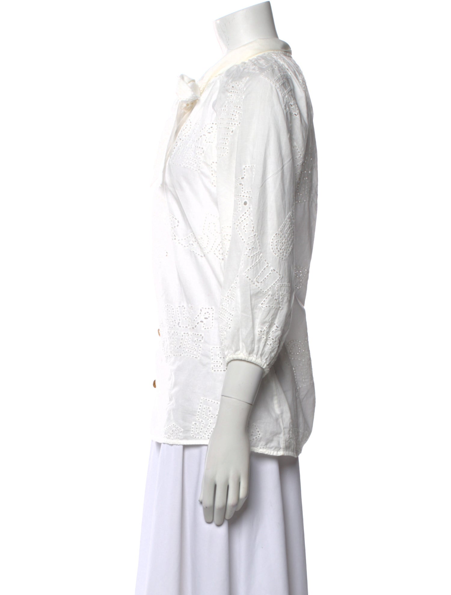 Zimmermann Three-Quarter Sleeve Button-Up Top