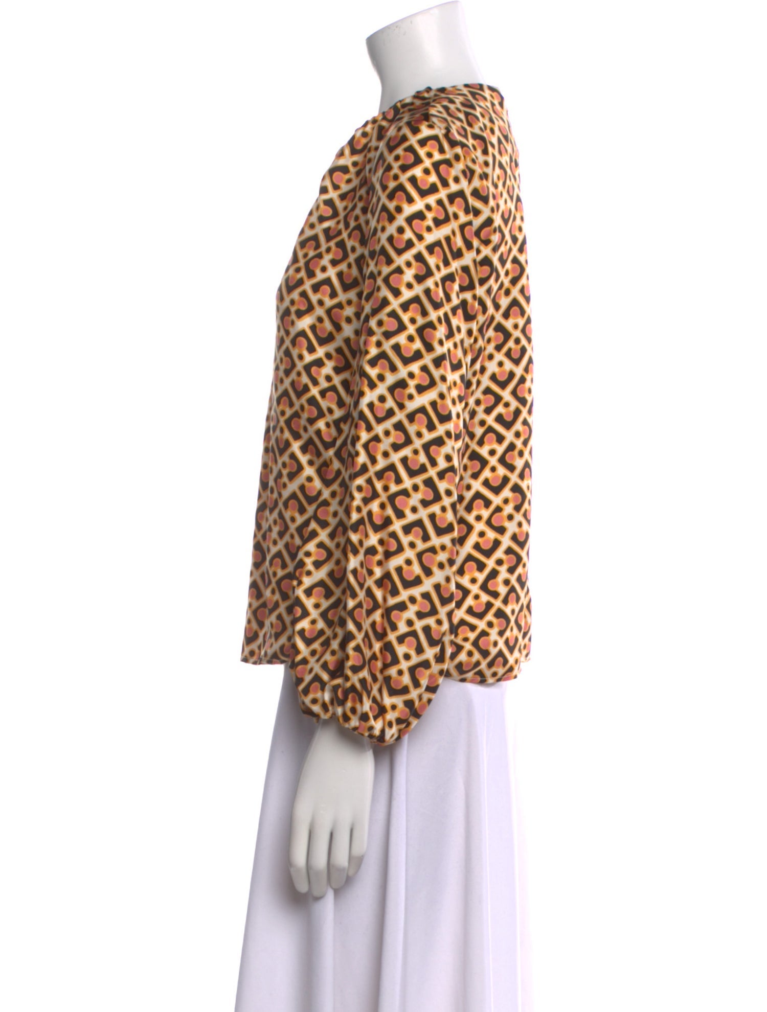 La DoubleJ Silk Printed Blouse