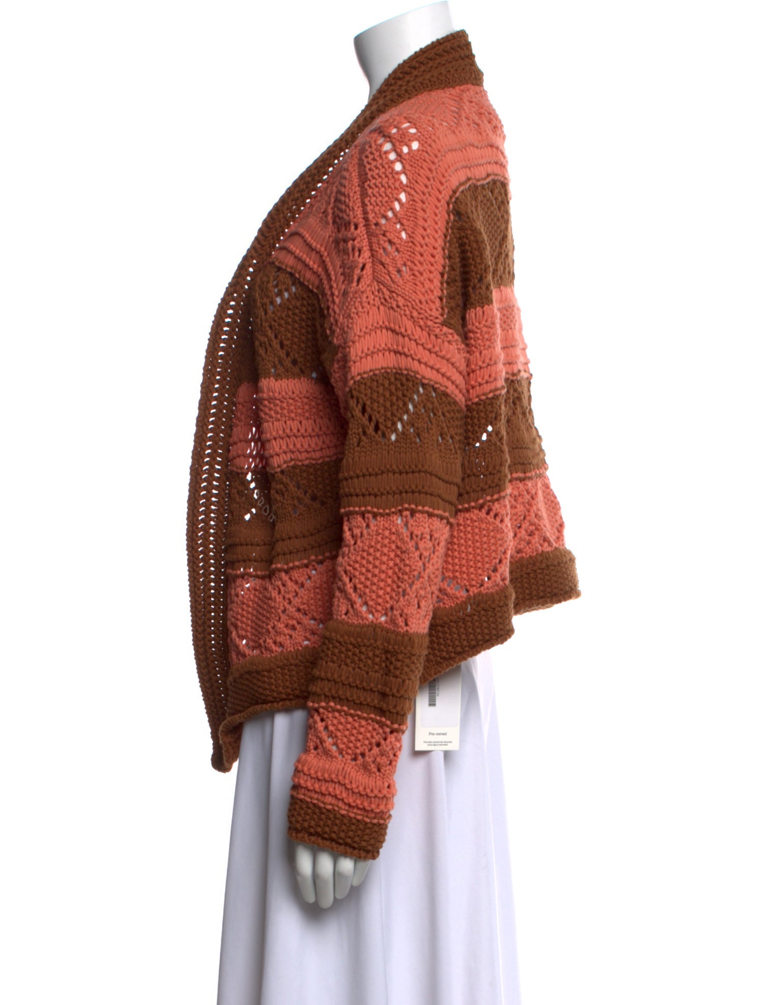 La DoubleJ Printed Open Front Sweater