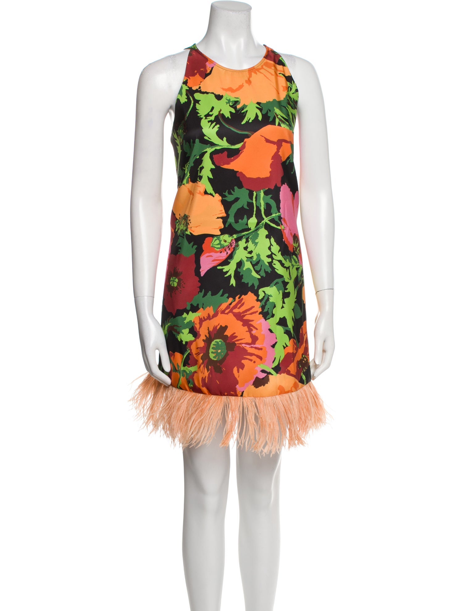 La DoubleJ Floral Print Mini Dress