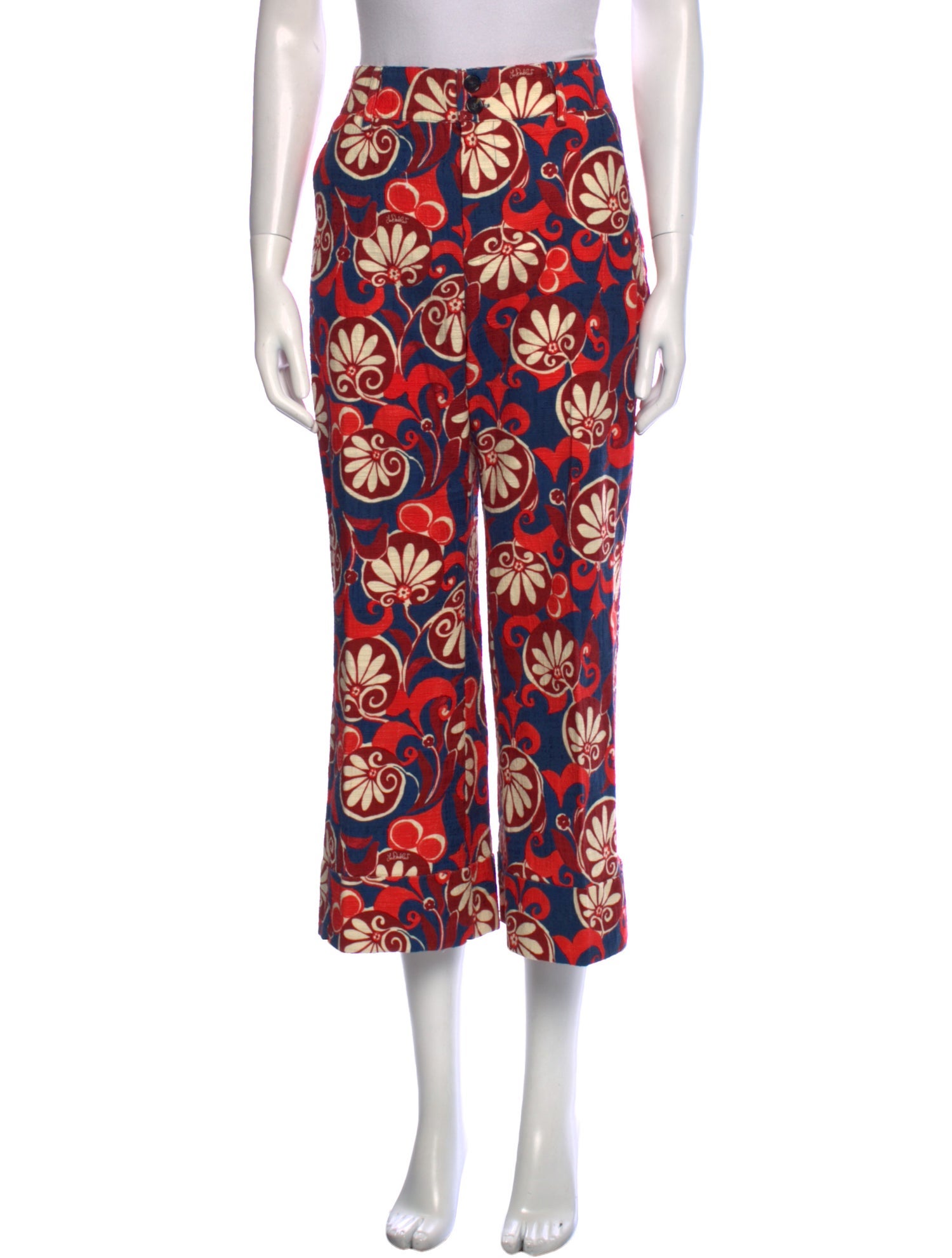 La DoubleJ Floral Print Wide Leg Pants