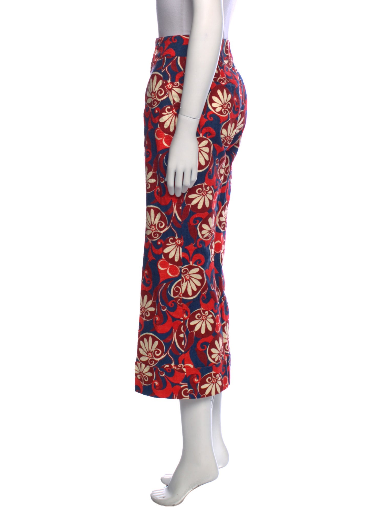 La DoubleJ Floral Print Wide Leg Pants