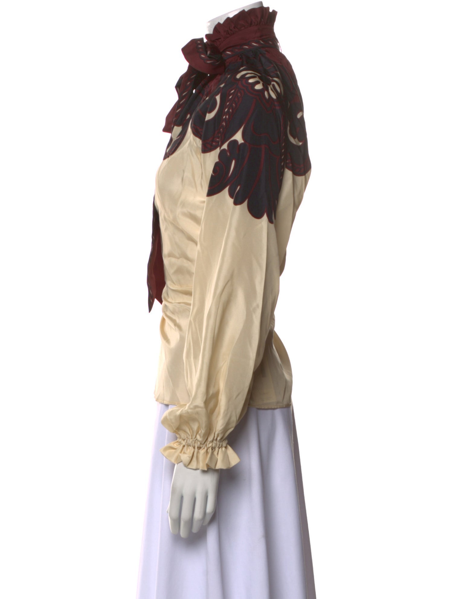 La DoubleJ Silk Printed Blouse