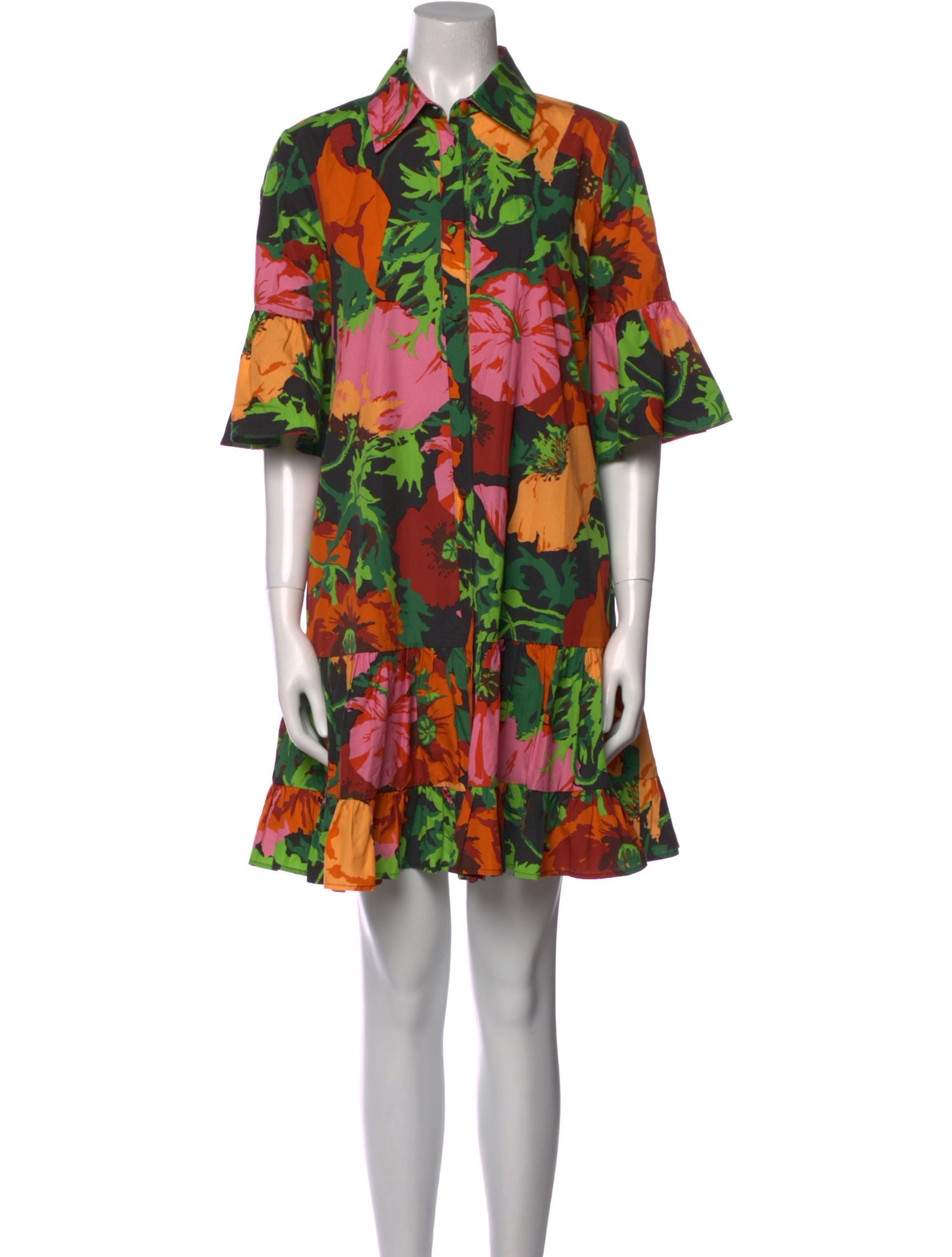 La DoubleJ Floral Print Mini Dress